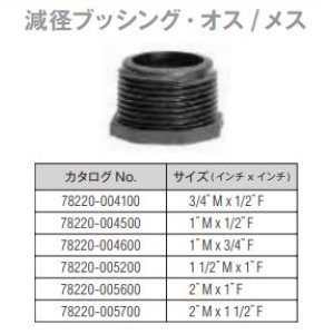 画像: 減径ブッシングオスメス