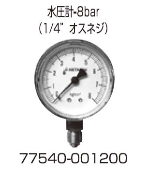 画像1: 水圧計8bar