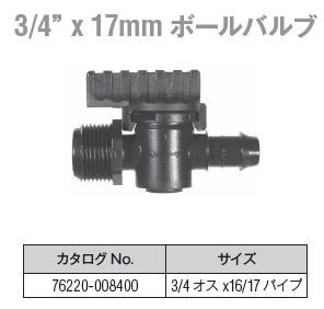 画像: ボールバルブ3/4"*16/17mm